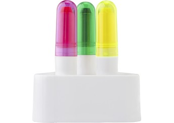 Set de marcadores fluorescentes de cera