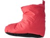 Pantufas de algodo com pena de pato