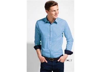 Camisa de Manga Comprida e Corte Justo para Homem BROKER