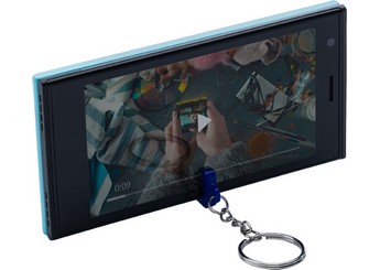 Suporte de telemvel com abridor e porta-chaves