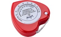 Fita mtrica IMC em forma de corao