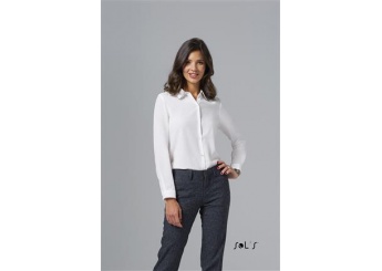 CAMISA CREPE DE MANGA COMPRIDA PARA SENHORA BETTY