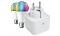 PACOTE INTELIGENTE: PLUG WIFI + 2 LMPADAS (compatvel com Google Home e Amazon Alexa)