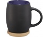 Caneca de cermica com base ou tampa de madeira Hearth