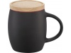 Caneca de cermica com base ou tampa de madeira Hearth