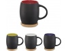Caneca de cermica com base ou tampa de madeira Hearth