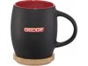 Caneca de cermica com base ou tampa de madeira Hearth