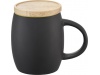 Caneca de cermica com base ou tampa de madeira Hearth