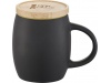 Caneca de cermica com base ou tampa de madeira Hearth