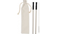 Conjunto de palhinha de ao inoxidvel reutilizvel Lena