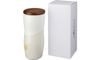 Copo 370ml em cermica de parede dupla Reno