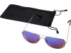 culos de sol com lentes espelhadas coloridas Aviator