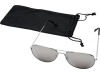 culos de sol com lentes espelhadas coloridas Aviator