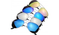 culos de sol com lentes espelhadas coloridas Aviator