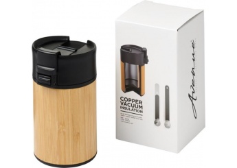 Copo 200ml em bambu com isolamento em cobre e  prova de fugas Arca