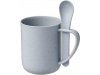 Caneca 420ml em palha de trigo com colher Rye
