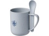 Caneca 420ml em palha de trigo com colher Rye