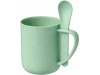 Caneca 420ml em palha de trigo com colher Rye