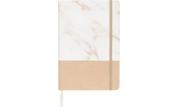 Bloco de notas A5 com aspeto de mrmore Two tone