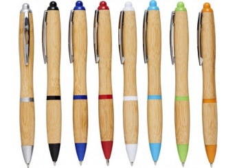 Caneta esferogrfica em bambu Nash