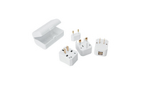 Adaptador de viagem com 2 entradas usb e caixa