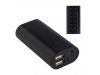 Powerbank em plstico 5.000 mAh com luz e ventosas