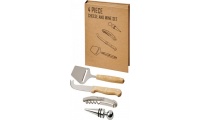 Conjunto para vinho e queijo de 4 peas Reze