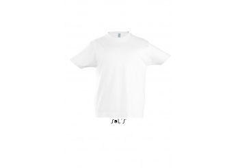 T-SHIRT COM GOLA REDONDA PARA CRIANA BRANCO IMPERIAL KIDS