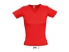 T-SHIRT COM GOLA EM V CORES PARA SENHORA LADY V