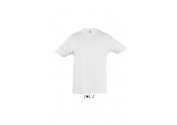 T-SHIRT DE GOLA REDONDA PARA CRIANA BRANCO REGENT KIDS