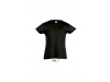 T-SHIRT DE GOLA REDONDA PARA MENINA CORES CHERRY
