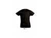 T-SHIRT DE GOLA REDONDA PARA MENINA CORES CHERRY