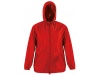 Parka Impermevel com Capuz e Bolsos Frontais