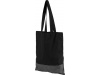 Saco Tote de algodo de 140 g/m com riscas prateadas Aylin