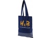 Saco Tote de algodo de 140 g/m com riscas prateadas Aylin