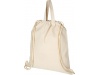 Mochila com cordes em algodo reciclado 210 g/m Pheebs