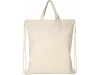 Mochila com cordes em algodo reciclado 210 g/m Pheebs