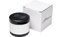 Coluna Jones metal Bluetooth com base de carregamento sem fios