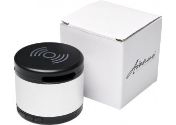 Coluna Jones metal Bluetooth com base de carregamento sem fios
