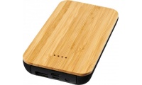 Powerbank de 6000 mAh sem fios em bambu/tecido Future