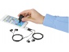 Splitter de msica + porta-chaves + caneta stylus 2 em 1
