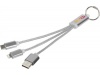 Cabo de carregamento 3-em-1 com porta-chaves Metal
