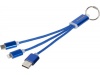 Cabo de carregamento 3-em-1 com porta-chaves Metal