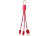 Cabo de carregamento 3-em-1 com porta-chaves Metal