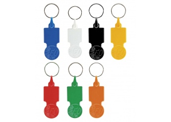 Porta-chaves com ficha de 0,5