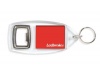Porta-chaves rectangular com abre cpsulas em acrlico 