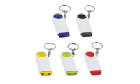 Porta-chaves com lanterna + moeda para carrinho Coinlight