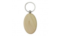 Porta-chaves oval em madeira Kendal