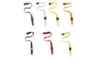Lanyard em polister com fecho de segurana e ac. para resina