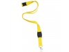 Lanyard em polister com fecho de segurana e ac. para resina